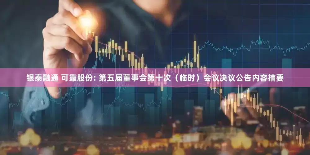 银泰融通 可靠股份: 第五届董事会第十次（临时）会议决议公告内容摘要
